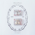 名札付けワッペン［cherry flower］ワッペン　お名前ワッペン　さくらんぼ　名札つけワッペン　さくらんぼワッペン　ネームタグ　タグ　