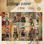 新作コラージュペーパー　お洒落なCats