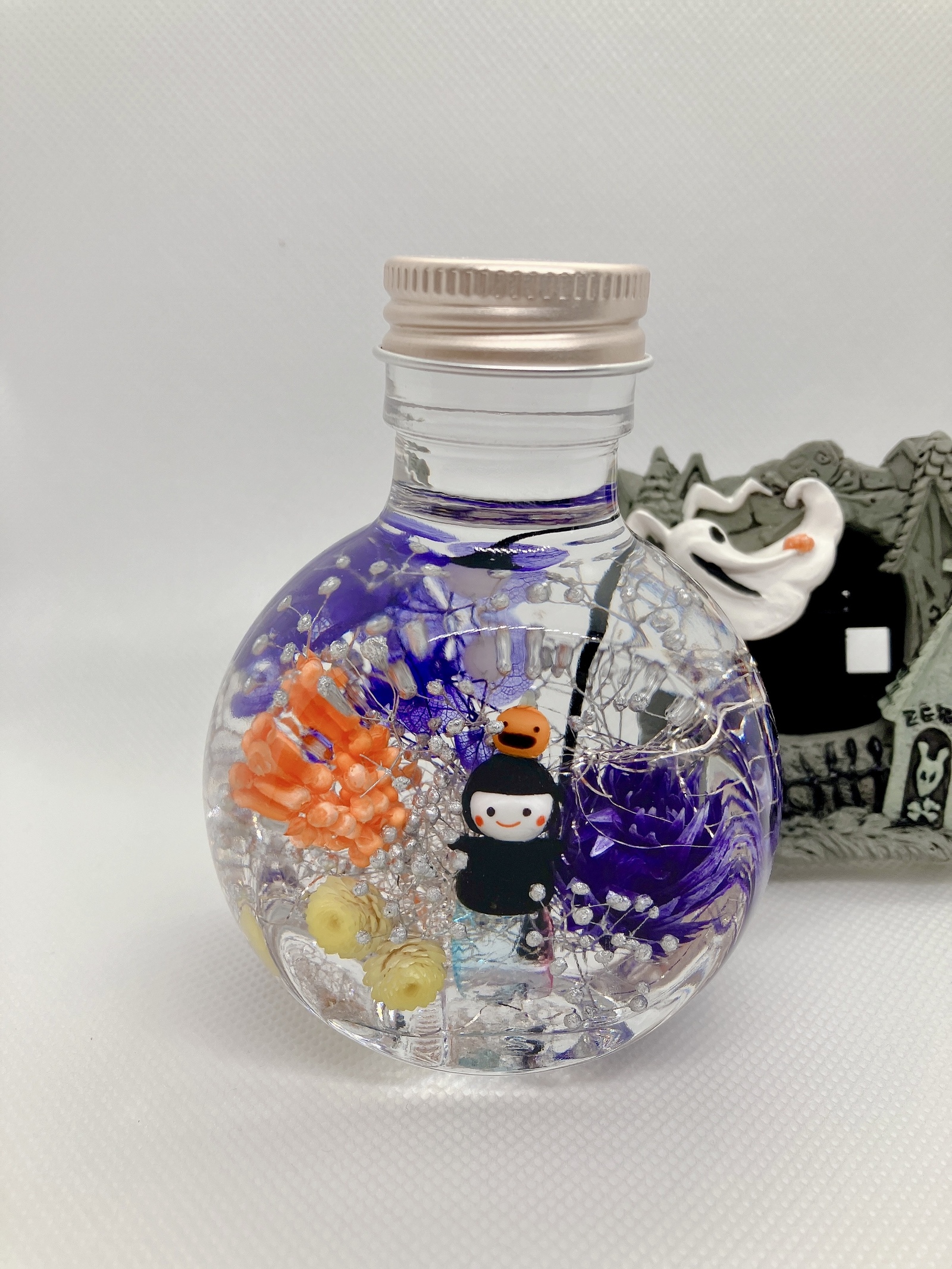 ◆ハーバリウム　254　ハロウィンbottle *.:。✿*゜¨こちボトル ◇ハーバリウム 254 ハロウィンbottle *.:。✿*゜¨こちボトル