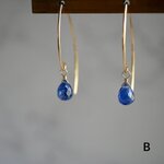 i様専用◇彩とりどり◇選べるサファイアのドロップピアス◇K14GF