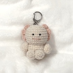 ウーパールーパーのウパたんのあみぐるみキーホルダー