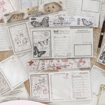 コラージュ 素材 コラージュ素材 メモ メモ帳 日記 手帳 紙もの 花 蝋燭