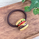 ハンバーガーのヘアゴム