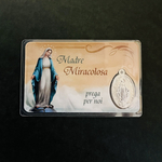 無原罪の聖母マリア様　メダイ付きパウチカード　Italy