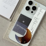 【全機種対応】My moon. ×ステッカー　アルコールインクアート スマホステッカー/インナーシート