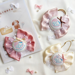 【選べる裏面】マタニティリボンロゼット🎀双子用三つ子用に変更可　マタニティマーク　マタニティキーホルダー　オーダー　安産祈願