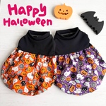 【オーダー】犬服　ハンドメイド　小型犬用　ハロウィン　袖なし　スカート　かぼちゃ