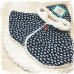 おでかけbabyポンチョくるま（チャコール）＊size80~90