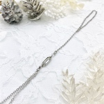 フィンガーブレスレット simple square 【white】
