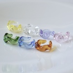 naminami ear cuff ガラス　なみなみ　くねくね　透明感