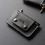 薄型・ミニウォレット・ファスナータイプ（ヌメ革）