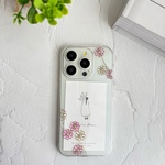 コスモス　スマホケース　iPhoneケース　秋　クリア