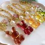秋デザイン♡うさぎともみじのバッグチャーム