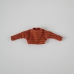 【1/6・21cm22cmドールoutfit】タートルネックカットソー（レンガ)