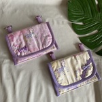 【オーダーOK】裏キルティング移動ポケット16原宿ドールズファンタジーユニコーン★マスクケース入園入学ハンカチティッシュマルチポケットお出かけポーチ習い事★縫い付けお名前小学校★ラッピングくすみ