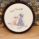 刺繍枠飾り love forever