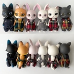 【受注制作】カプセルドール、ハニーベア サイズ　サロペット