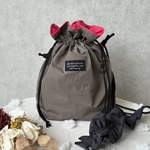 肩フリル巾着バッグ