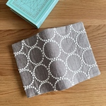 mina  perhonen tambourine ブックカバー   タンバリン　ブラウン　ミナペルホネン の 刺繍生地　A6 文庫本