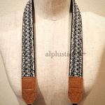 【ブルーツイード細め】おしゃれ * カメラストラップ カメラホルダー