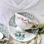 【在庫一掃￥1.500均一SALE】 18㎝クラシカルなりぼん×レース柄mixプレート&マグカップ