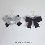 stripe bigribbon bib