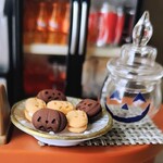 限定　ガラスポットに入ったシンプルジャック・オー・ランタンのクリームサンド