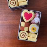 フェルトのクッキー缶（ひまわり）