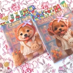 CANDY SHOP ウサちゃんポーチ＆ワンちゃんキャンディ屋さん巾着ポーチ/ワックスコード