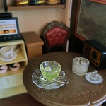 限定再販　シンプル　ガラスみたいなハーブティーカップとソーサーセット