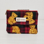 タータンチェックのテディベアティッシュポーチ【再販】