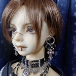 ●イヤリング Cross Shower ● 1/3ドール向け ノンホールピアス