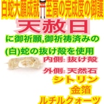 3号〜27号の中からご希望のサイズを１体発送❤️白蛇の抜け殻✨脱け殻✨金運上昇✨第3チャクラ✨ルチルクォーツ✨シトリン✨リング✨ 御神環✨メモリーオイル✨チャクラ✨白蛇の指輪お守り【天赦日ご祈祷済み】