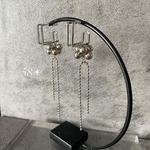 58✴︎スクエア/ステンレス/メタル/ボールチェーン［ピアスのみ］