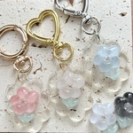 お名前入り🉑ぷるるんフラワー🌸名前入りキーホルダー