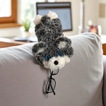 青いお目々のバネ口ワンコのメガネケース👓💕