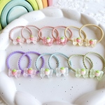 🥨《2個セット》　いちごりぼんヘアゴム　プチサイズ　/   キッズヘアアクセサリー　キッズヘアゴム　ベビーヘアアクセサリー　ベビーヘアゴム　髪ゴム　イチゴ　リボン　ピンク　プチギフト　プレゼント