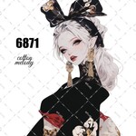 original sticker « no.6871 »     //     人物ステッカー オリジナルステッカー オリジナル人物ステッカー ステッカー cotton melody 