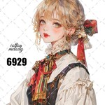 original sticker « no.6929 »     //     人物ステッカー オリジナルステッカー オリジナル人物ステッカー ステッカー cotton melody 