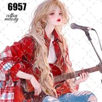 original sticker « no.6957 »     //     人物ステッカー オリジナルステッカー オリジナル人物ステッカー ステッカー cotton melody 