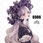 original sticker « no.6986 »     //     人物ステッカー オリジナルステッカー オリジナル人物ステッカー ステッカー cotton melody 