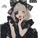 original sticker « no.6995  👻🕸»     //     人物ステッカー オリジナルステッカー オリジナル人物ステッカー ステッカー cotton melody 