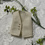 NO,578リカちゃん服  【単品】 ニットメッシュ　ジレ　リアルクローズ　