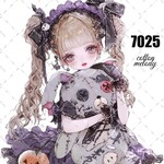 original sticker « no.7025 🍭🐈‍⬛»     //     人物ステッカー オリジナルステッカー オリジナル人物ステッカー ステッカー cotton melody 