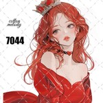 original sticker « no.7044 »     //     人物ステッカー オリジナルステッカー オリジナル人物ステッカー ステッカー cotton melody 