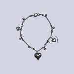 ༜heart charm necklace༜