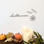 【ハロウィン飾りセット】くもの巣＆コウモリ / ワイヤーアート ワイヤークラフト ハロウィン