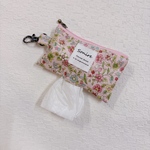 ゴミ袋ポーチ マナー袋ポーチ 花柄 ピンク
