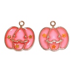 【2個】ピンクの珍しいかぼちゃチャーム🎃🩷