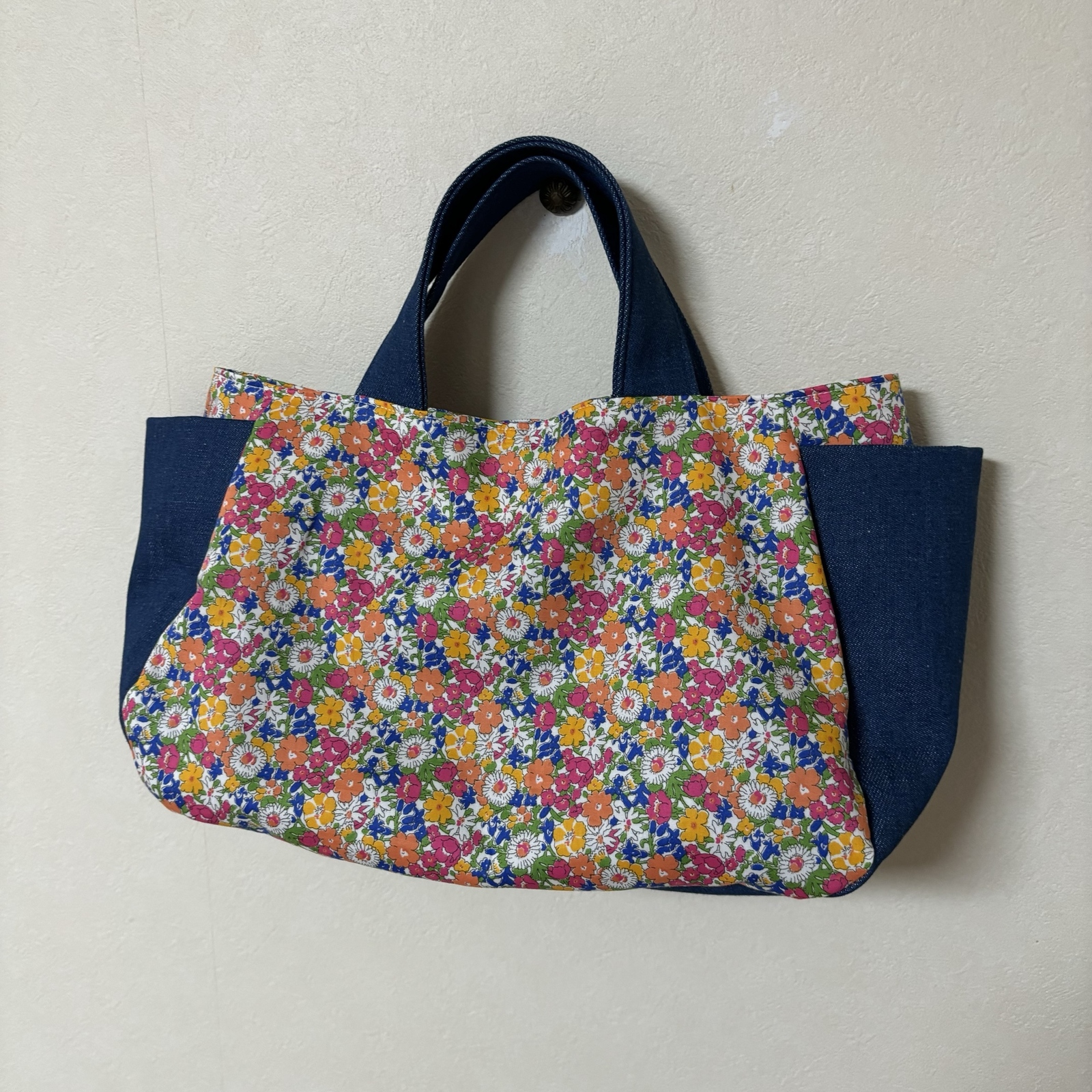 クロスステッチ❤︎Bigトートバッグ】ハンドメイド サモイロフ